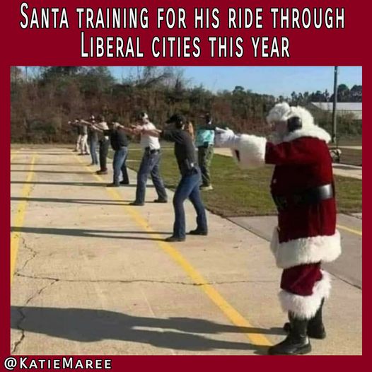 Santa training for his ride""